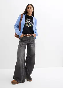 Ribbestrikket cardigan, bonprix