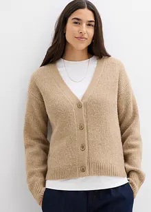 Ribbestrikket cardigan, bonprix