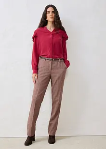 Bluse med silkeandel, bonprix