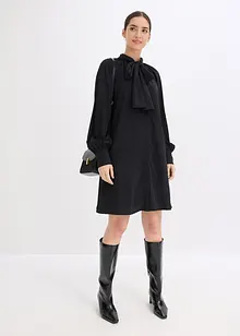 Blusekjole med sløyfe i halsen, bonprix