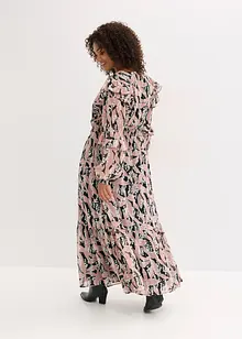 Chiffonkjole med volanger, bonprix