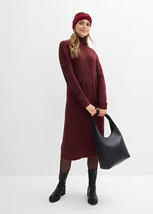 Kabelstrikket kjole, bonprix