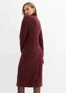 Kabelstrikket kjole, bonprix