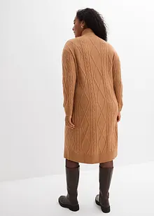 Kabelstrikket kjole, bonprix