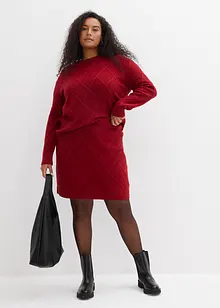 Kabelstrikket skjørt, bonprix