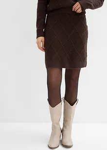 Kabelstrikket skjørt, bonprix