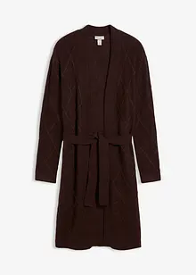 Kabelstrikket coatigan, bonprix