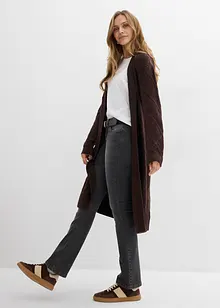 Kabelstrikket coatigan, bonprix