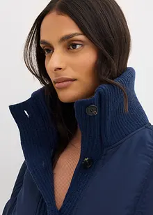 Vattert jakke med ribbekanter, bonprix