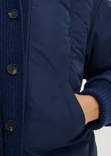 Vattert jakke med ribbekanter, bonprix