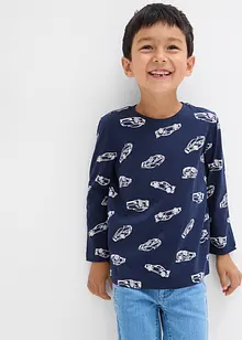 Langermet topp med økologisk bomull (2-pack), bonprix