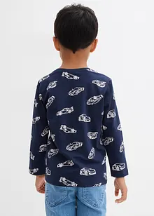 Langermet topp med økologisk bomull (2-pack), bonprix