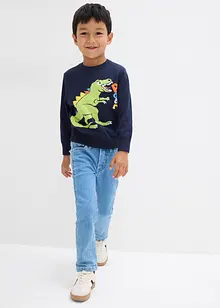 Finstrikket genser i 100% bomull, bonprix