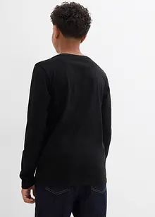 Langermet topp i 100% økologisk bomull, bonprix