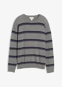 Finstrikket genser i resirkulerbar, 100% bomull, bonprix