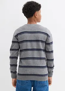 Finstrikket genser i resirkulerbar, 100% bomull, bonprix