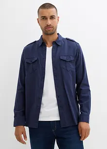 Flanellskjorte i 100% bomull med spensel på skuldrene, bonprix