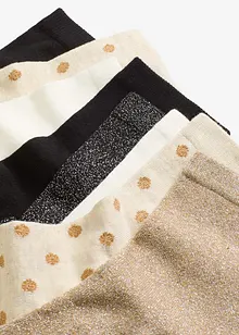 Sokker med lurex og økologisk bomull (8-pack), bonprix