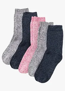 Termosokker i frotté med økologisk bomull (5-pack), bonprix