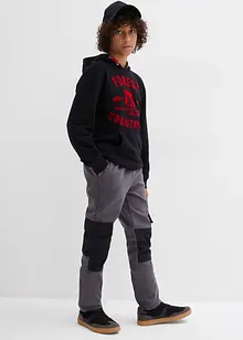 Softshell-cargobukse, regulerbar linning, bonprix