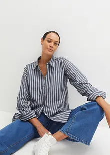 Skjortebluse i 100% bomull, bonprix