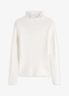 Ribbestrikket genser i lett viskosemiks, bonprix