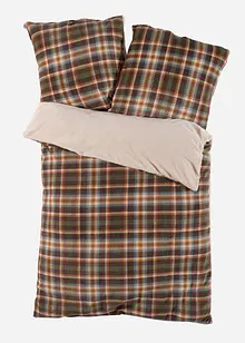 Vendbart sengesett i Cashmere Touch-materiale med rutemønster, bonprix