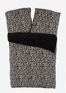 Vendbart sengesett med kasjmir-touch og leopardmønster, bonprix
