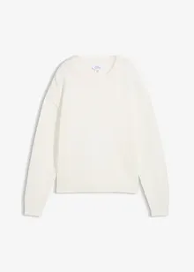 Oversized genser i 100% bomull, bonprix