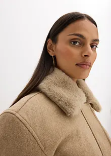 Vinterjakke i ullstil, bonprix