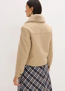 Vinterjakke i ullstil, bonprix