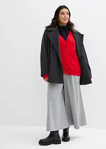 Lang strikkejakke av myk viskosemiks, bonprix