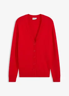 Lang strikkejakke av myk viskosemiks, bonprix