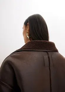 Jakke i imitert lammeskinn, bonprix