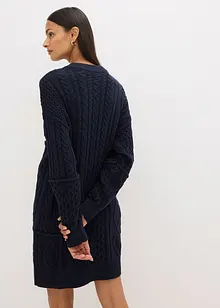 Strikkekjole med flettemønster, bonprix