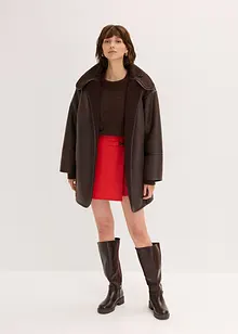 Skjørt i imitert skinn, bonprix