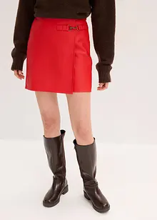 Skjørt i imitert skinn, bonprix