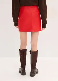 Skjørt i imitert skinn, bonprix