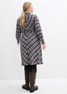 Skjortekjole av myk flanell, bonprix