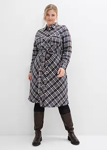 Skjortekjole av myk flanell, bonprix