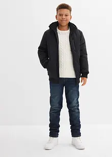 Kabelstrikket genser i resirkulerbar, økologisk bomull, bonprix