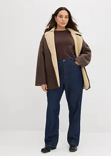 Straight Jeans, High Waist, Long av økologisk bomull, bonprix