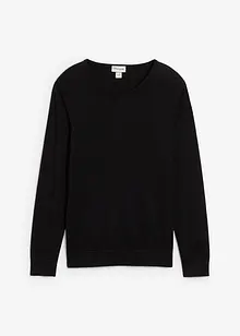 Finstrikket genser med utsøkt merinoull, bonprix