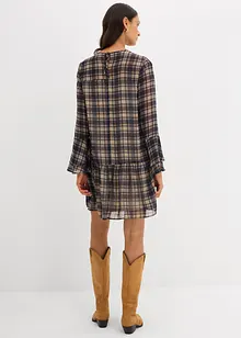 Chiffonkjole med volanger, bonprix