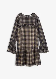 Chiffonkjole med volanger, bonprix