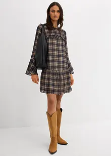 Chiffonkjole med volanger, bonprix