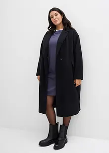 Sweatshirtkjole, 3/4-lange ermer, mykt flosset innside, bonprix