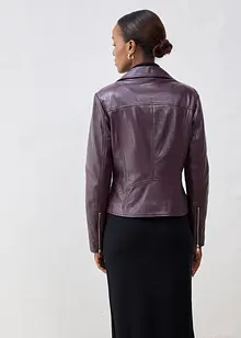 Bikerjakke i nappaskinn, bonprix