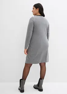 Jerseykjole med V-hals (2-pack), bonprix