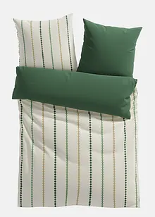 Vendbart sengesett med stripemønster, bonprix